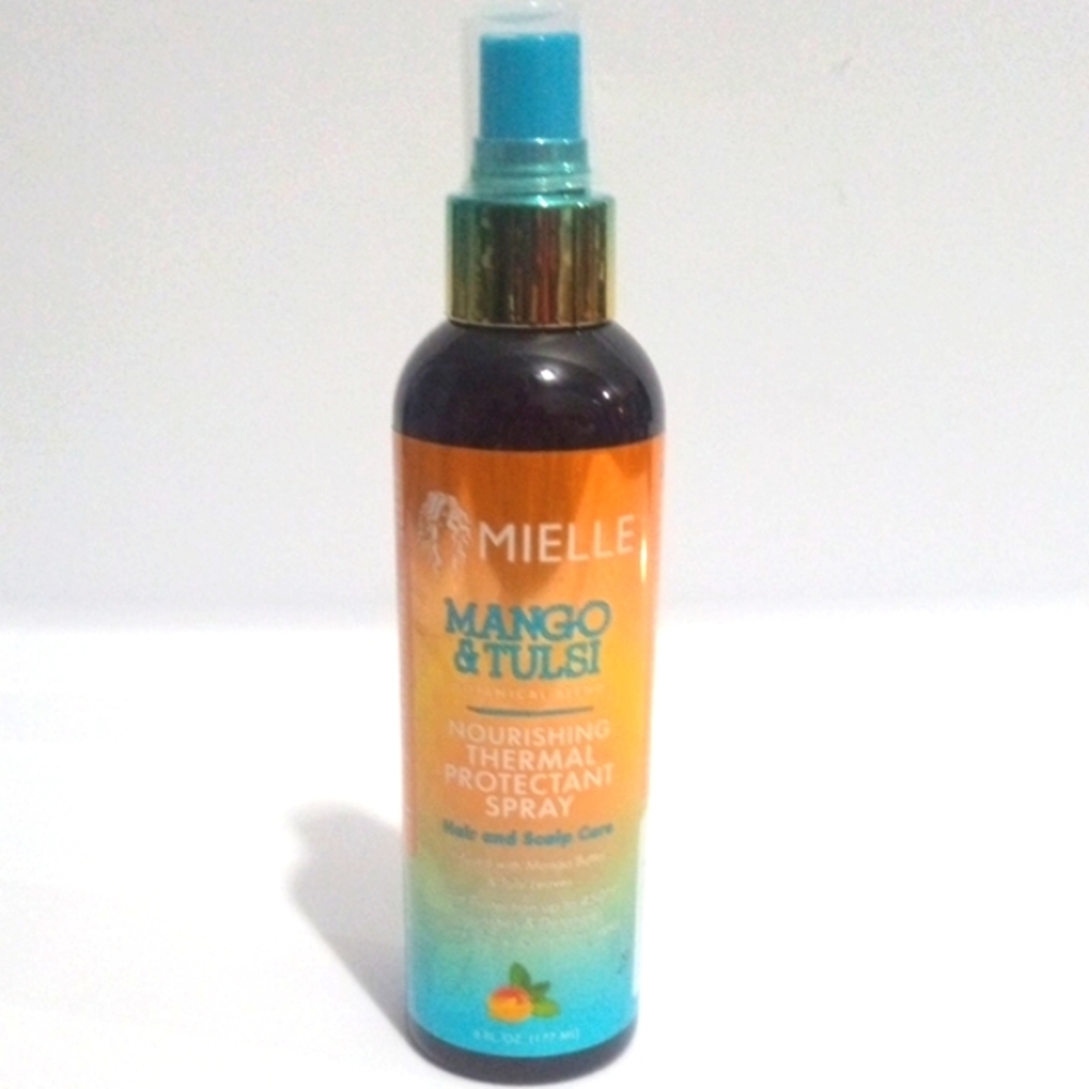 MIELLE MANGO & TULSI THERMAL HAIR AND SCALP PROTECTANT SPRAY SIZE 6oz NWT